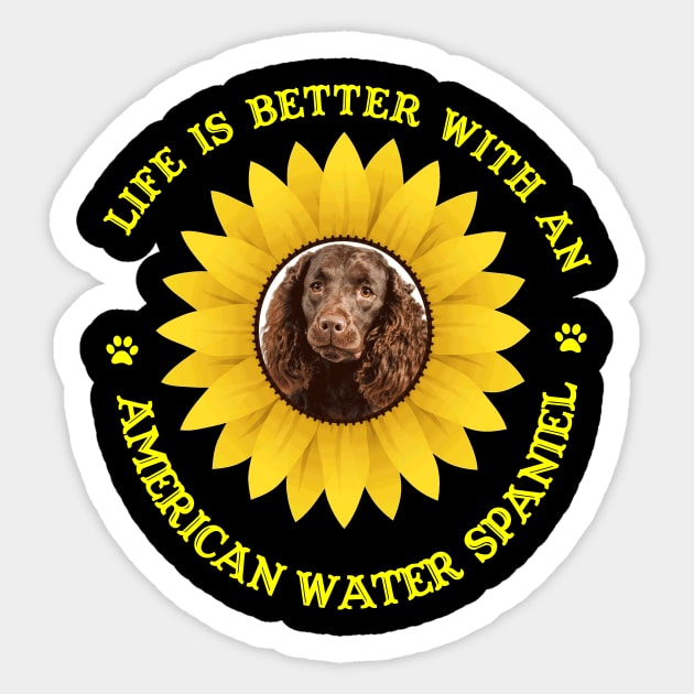 American Water Spaniel Lovers Sticker by bienvaem